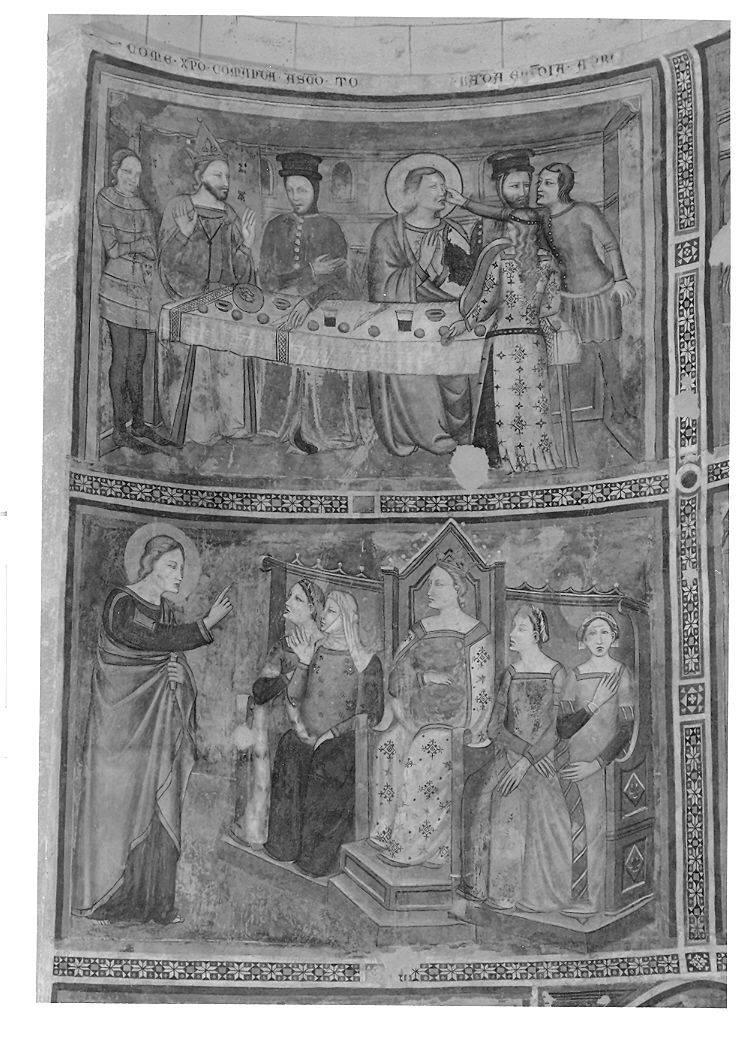 storie di San Tommaso, Madonna con Bambino, crocifissione (dipinto, ciclo) - ambito fabrianese (ultimo quarto sec. XIV)