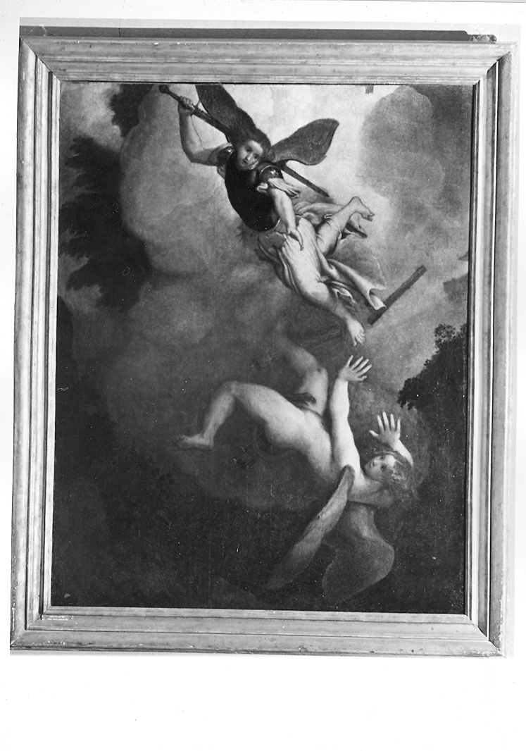 caduta di Lucifero (dipinto) di Lotto Lorenzo (sec. XVI)
