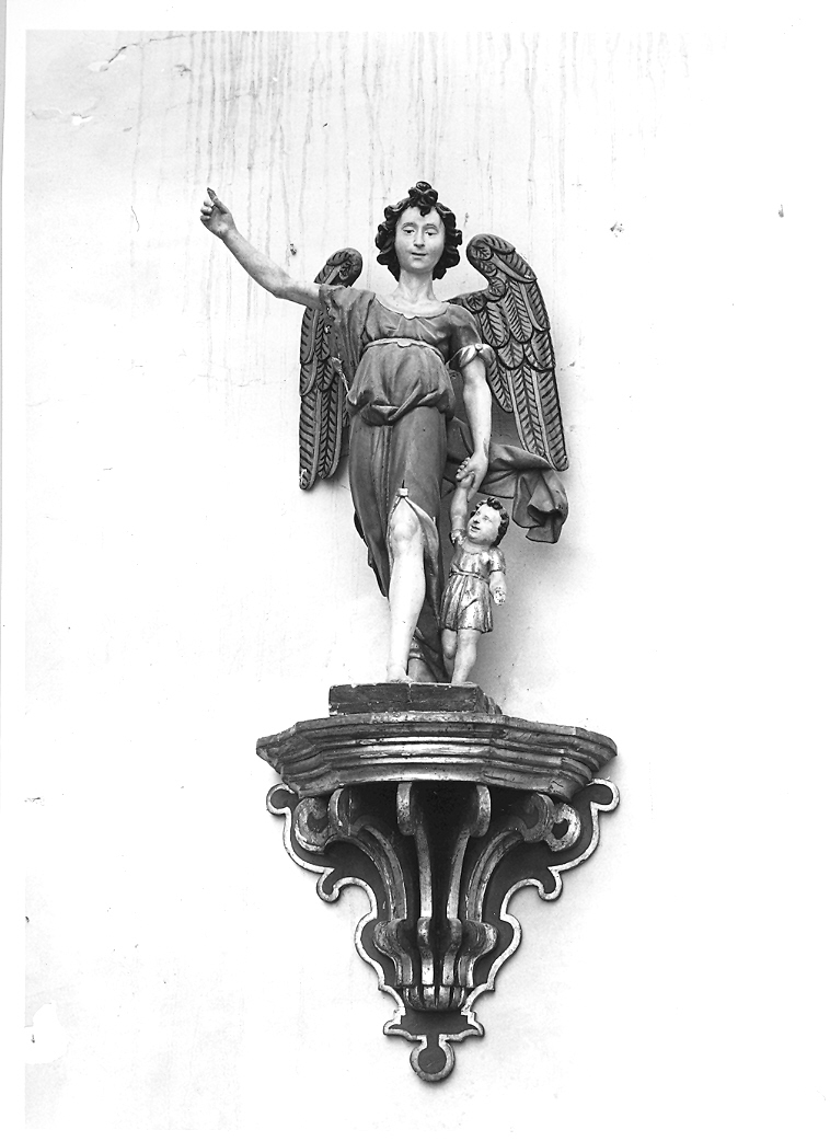 Tobia e San Raffaele arcangelo (statua) - ambito marchigiano (fine/inizio secc. XVI/ XVII)