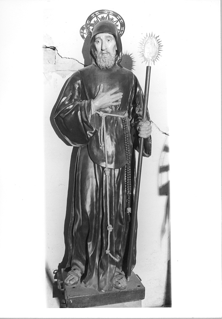 San Francesco di Paola (statua) - ambito marchigiano (prima metà sec. XIX)