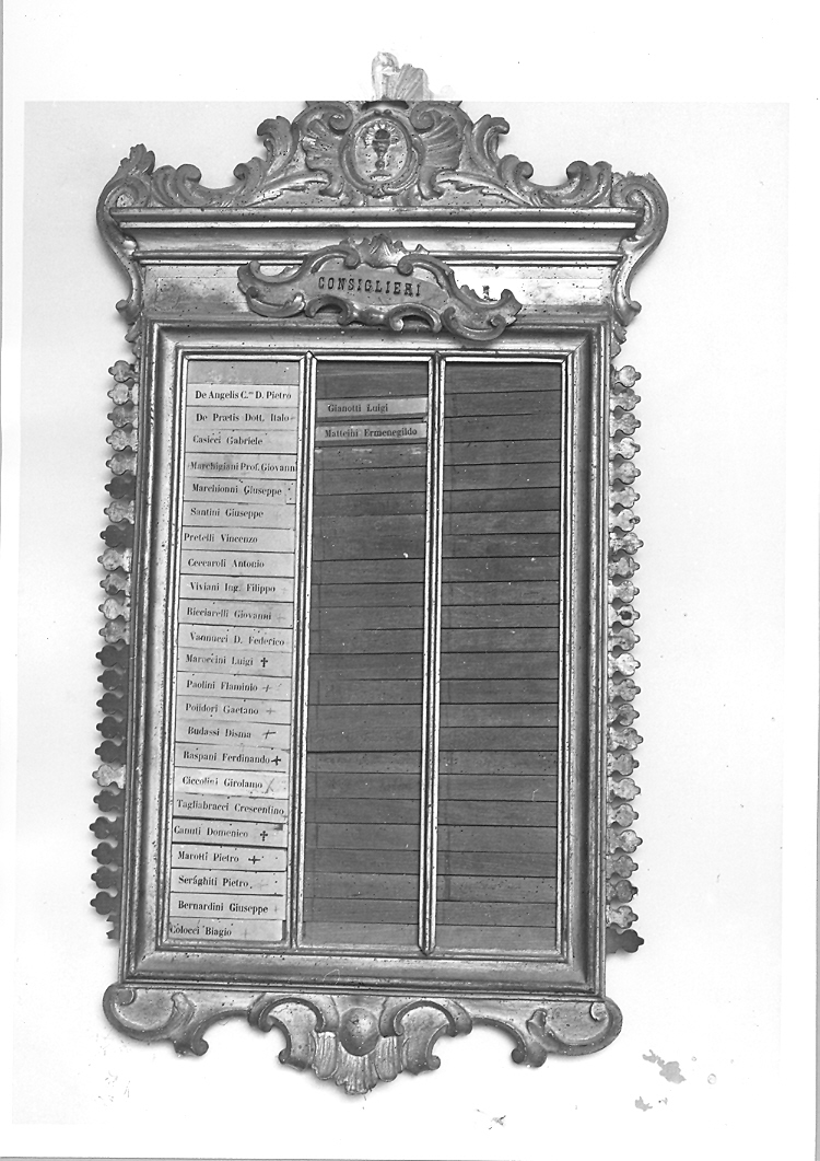 cornice - bottega marchigiana (sec. XVIII)