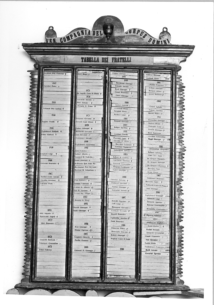 cornice - bottega marchigiana (inizio sec. XIX)