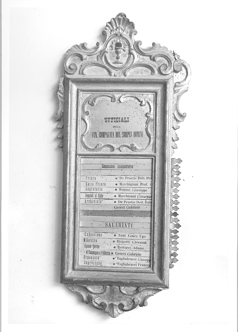 cornice - bottega marchigiana (sec. XVIII)