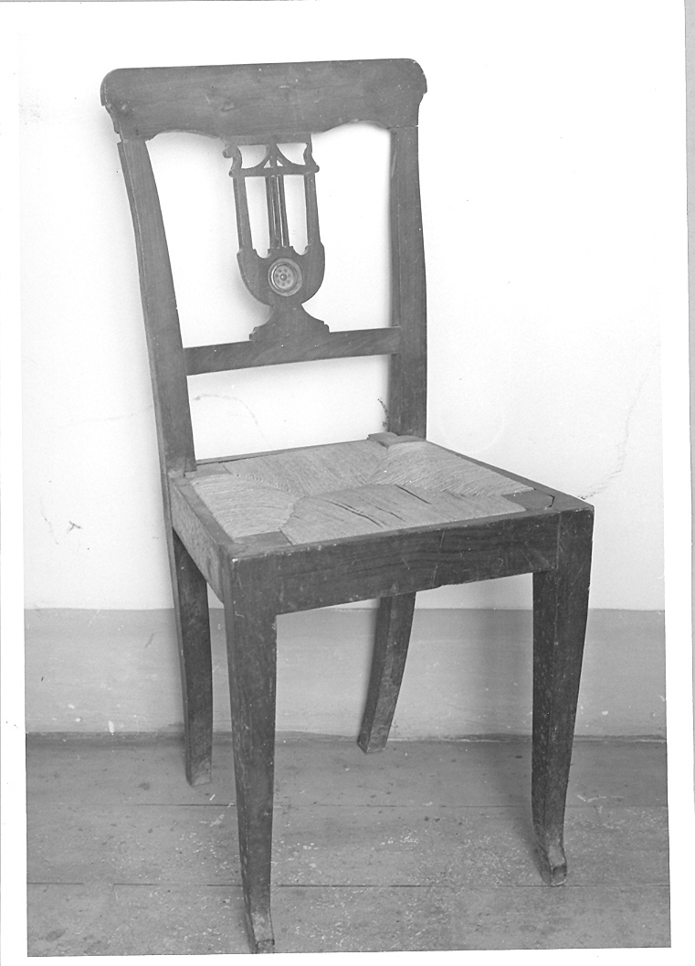 sedia, serie - bottega marchigiana (inizio sec. XIX)