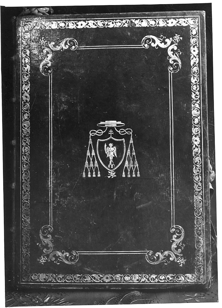 coperta di libro - bottega marchigiana (sec. XIX)