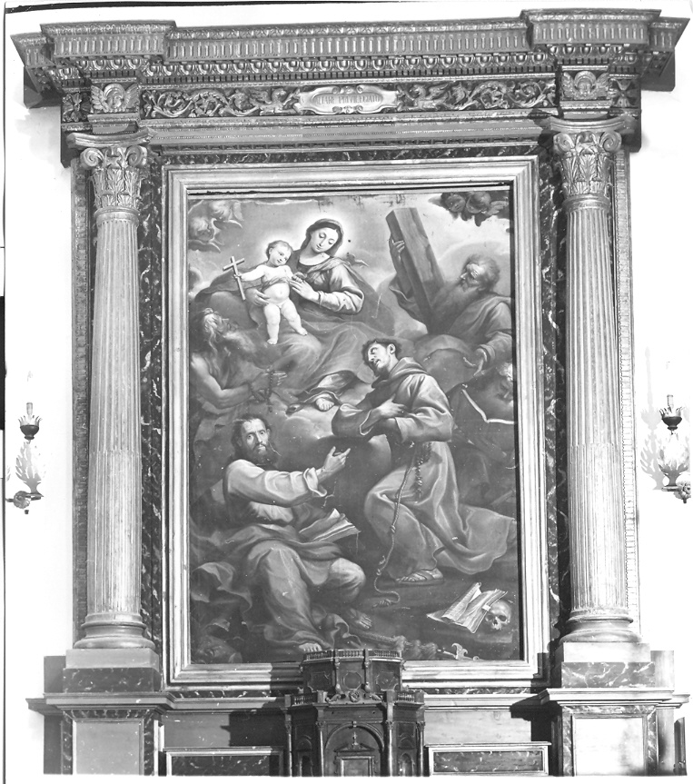 Madonna con Bambino e Santi (dipinto) - ambito marchigiano (sec. XVIII)