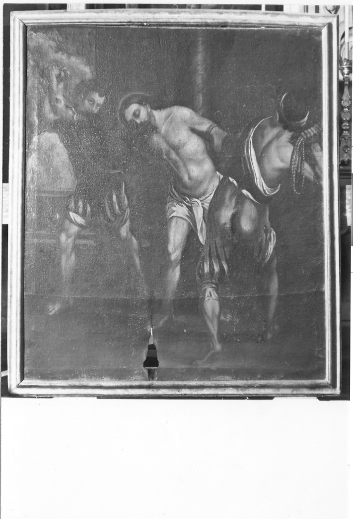 flagellazione di Cristo (dipinto) - ambito marchigiano (sec. XVII)