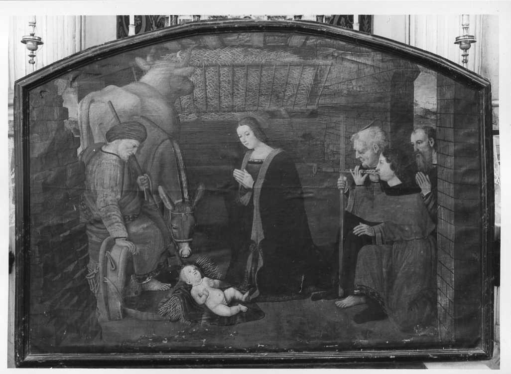 presepio (dipinto) - ambito marchigiano (prima metà sec. XVI)