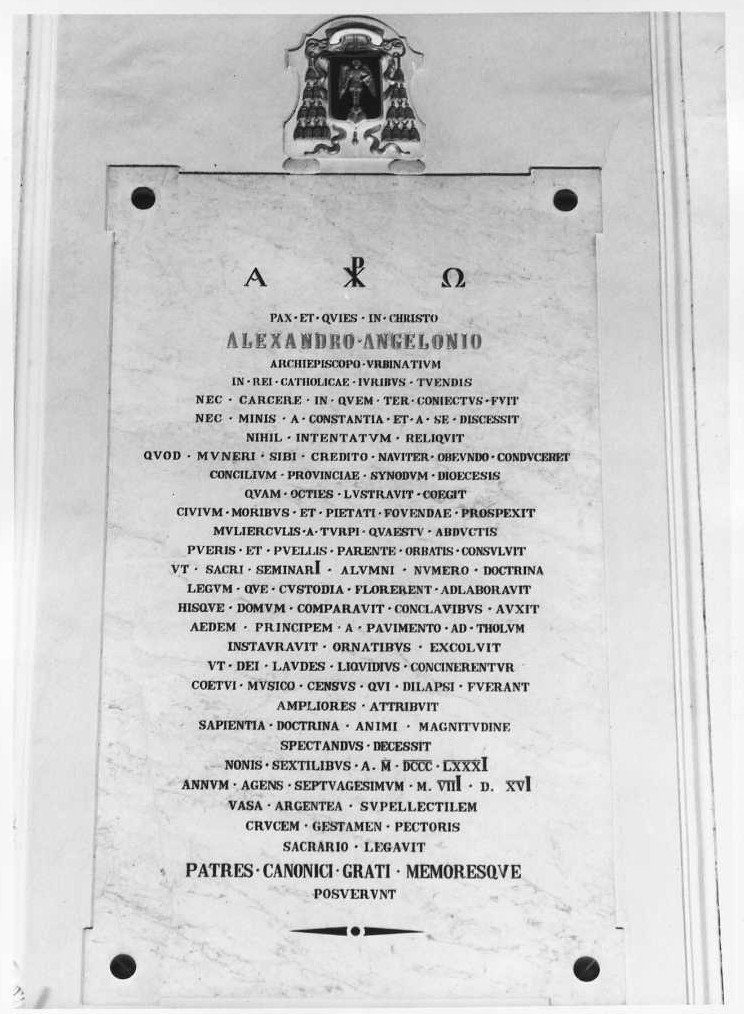 lapide - bottega marchigiana (sec. XX)