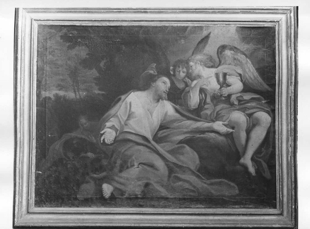 orazione di Cristo nell'orto di Getsemani (dipinto) - ambito emiliano (fine/inizio secc. XVII/ XVIII)
