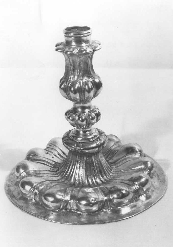 candeliere, coppia - bottega marchigiana (sec. XIX)