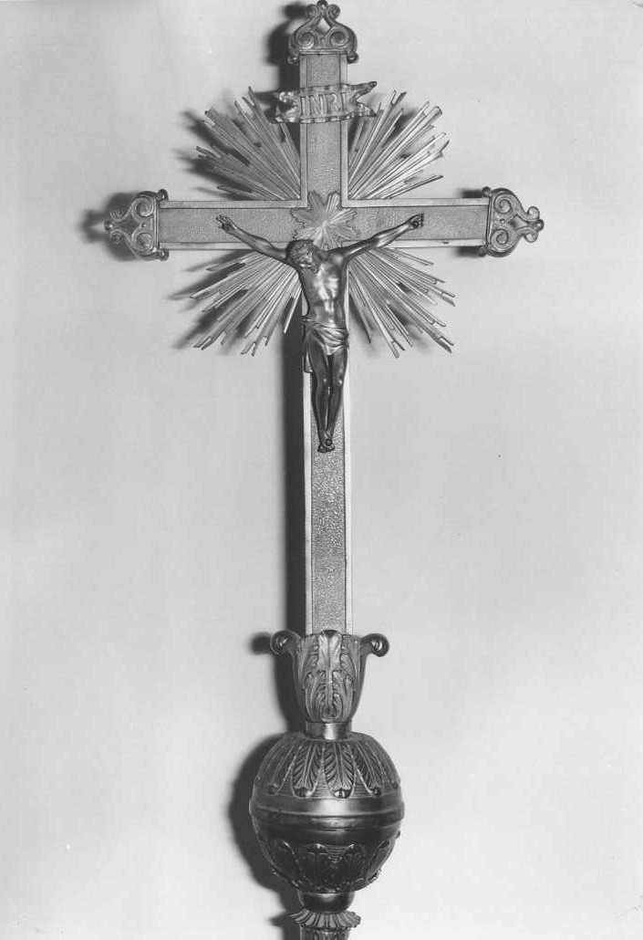 croce processionale - bottega marchigiana (sec. XIX)