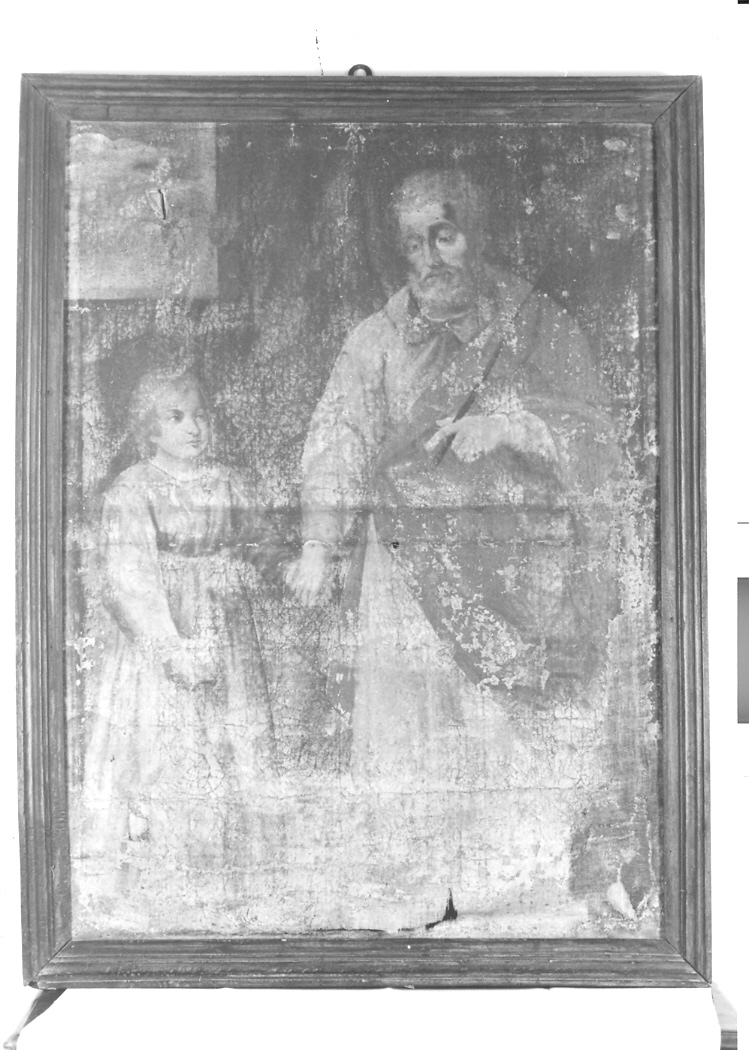 San Giuseppe con Gesù Bambino (dipinto) - ambito umbro-marchigiano (sec. XVI)