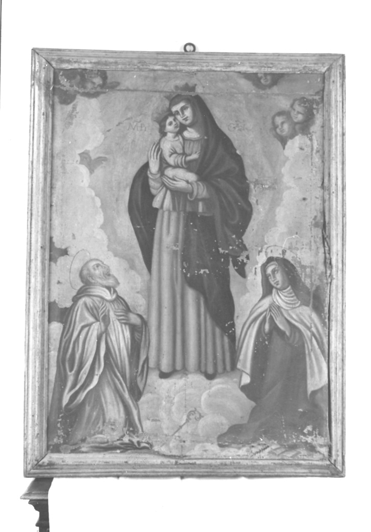 Madonna con Bambino e Santi (dipinto) - ambito marchigiano (sec. XVII)