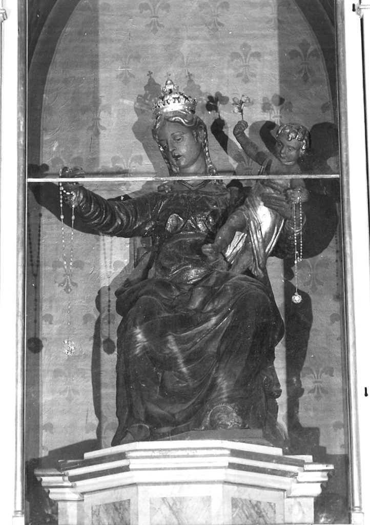 Madonna del Rosario (scultura) - bottega marchigiana (sec. XVII)