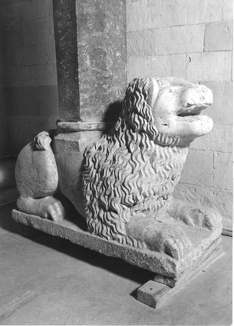 leone (scultura) - bottega marchigiana (sec. XIII)