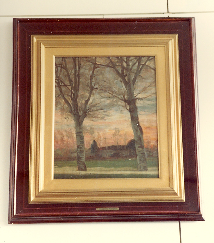 paesaggio con alberi (dipinto) di Panerai Ruggero (secc. XIX/ XX)