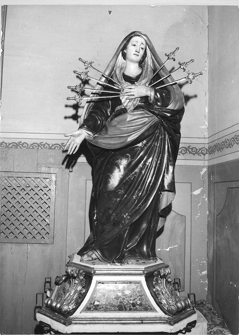 Madonna Addolorata (statua) di Scandelari Filippo (sec. XVIII)
