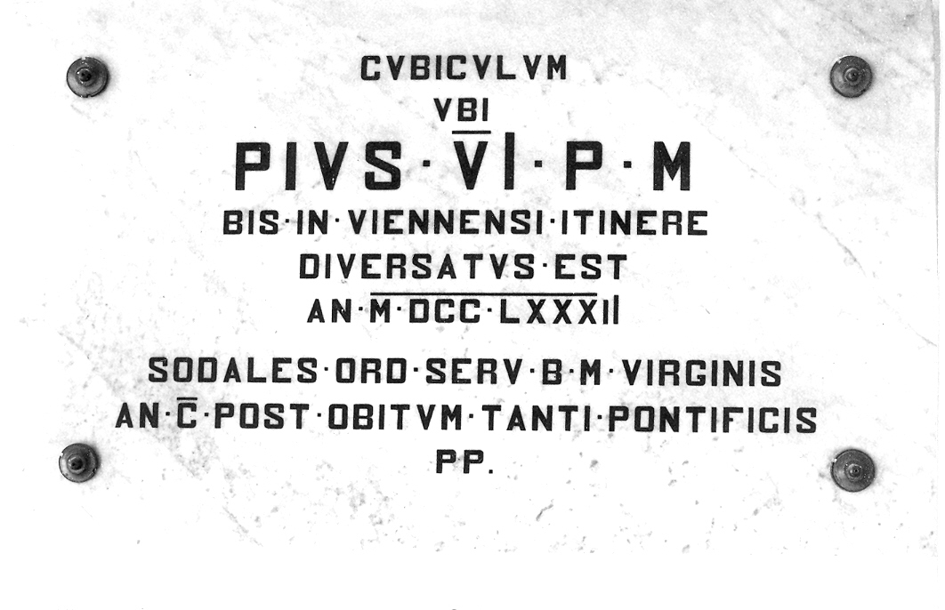 iscrizione (lapide commemorativa) - bottega marchigiana (sec. XVIII)