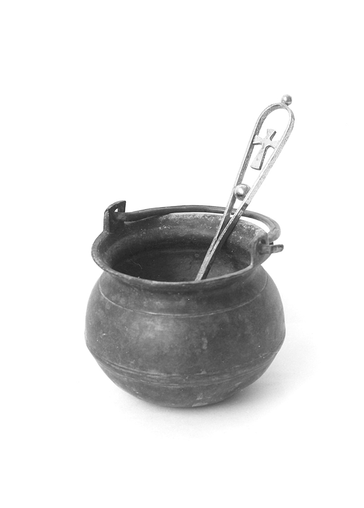 secchiello per l'acqua benedetta - bottega marchigiana (sec. XVII)