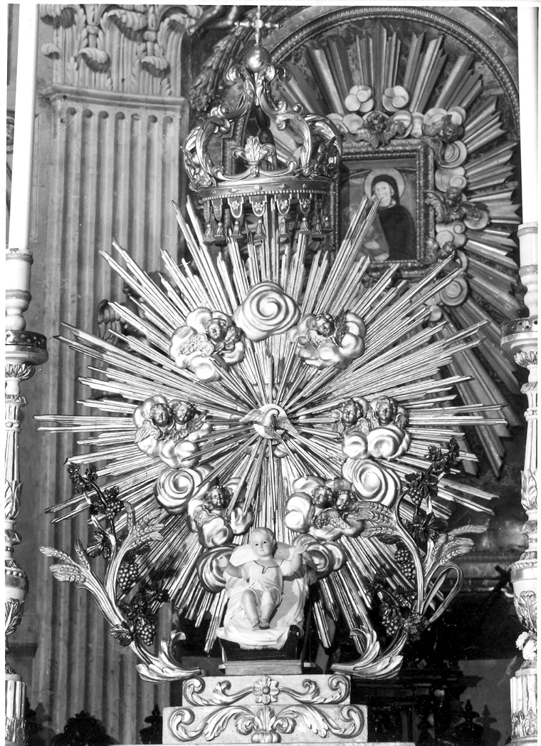 tronetto per esposizione eucaristica - bottega marchigiana (sec. XIX)