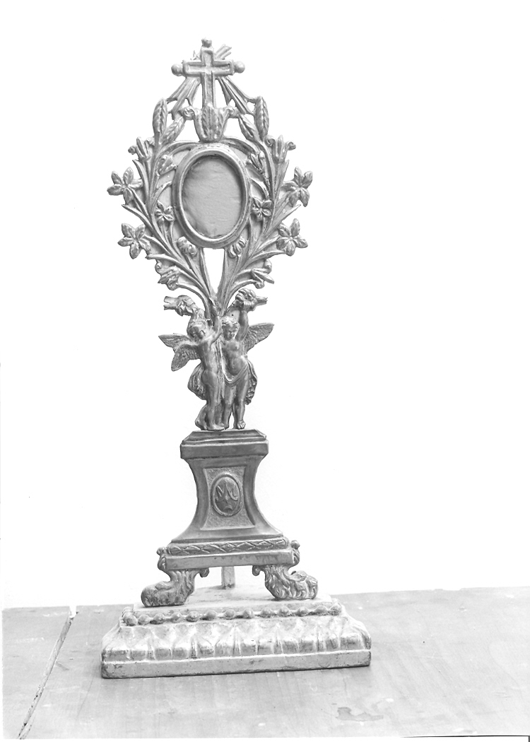 reliquiario - a ostensorio - bottega marchigiana (metà sec. XIX)