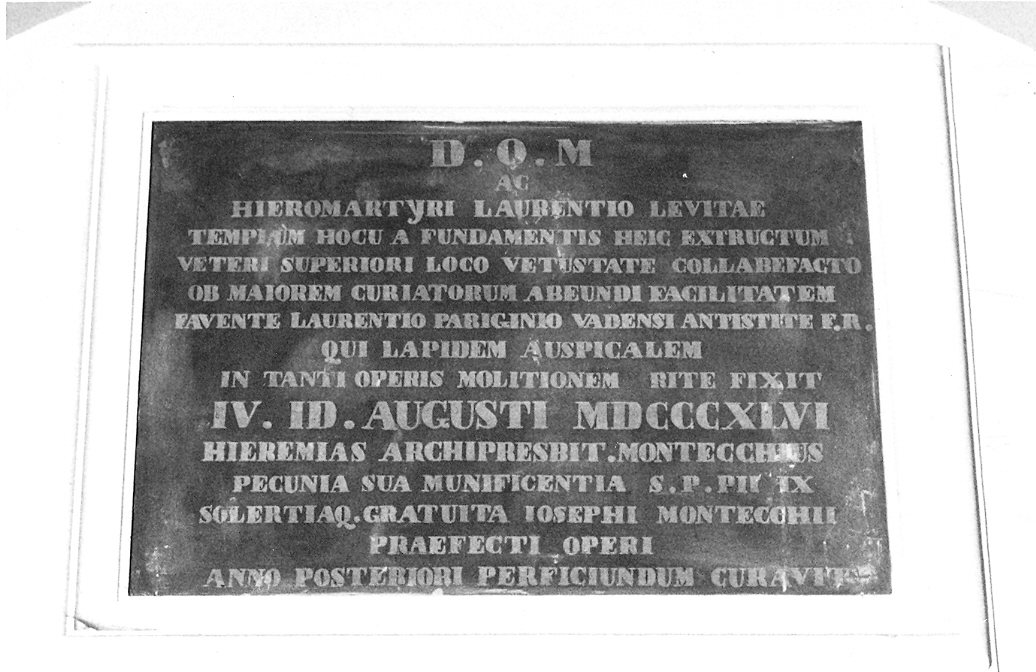 lapide - bottega marchigiana (sec. XIX)