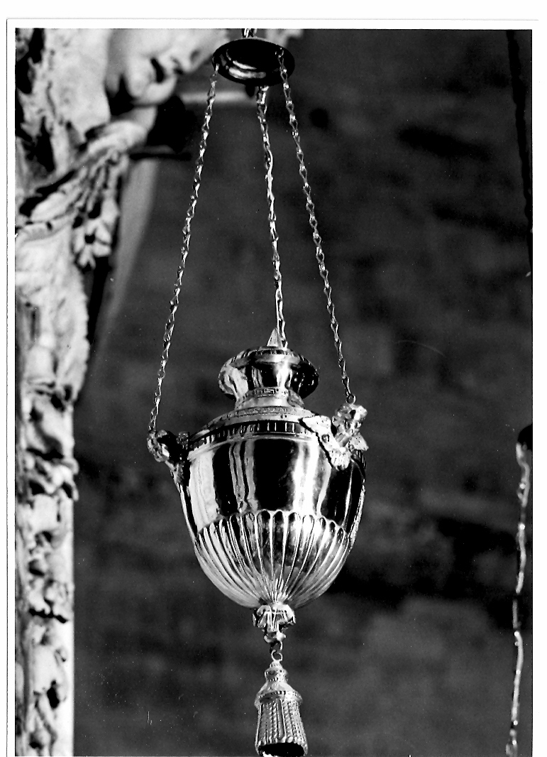 lumino votivo - bottega marchigiana (metà sec. XIX)