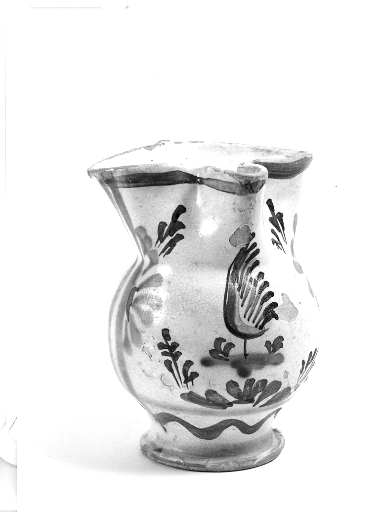 motivi decorativi floreali (brocca) - bottega umbra (sec. XVII)