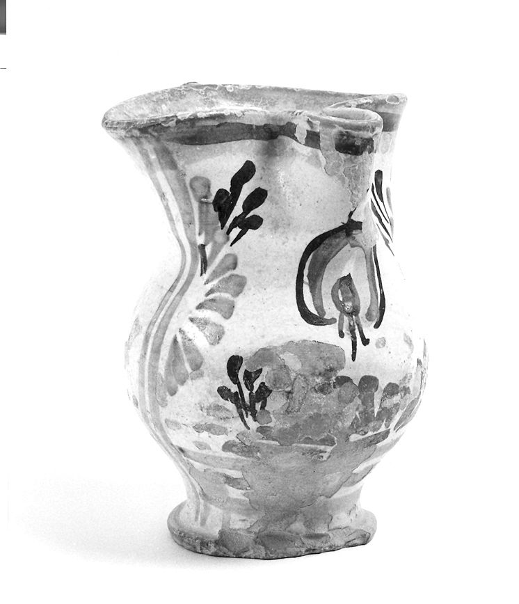 motivi decorativi floreali (brocca) - bottega umbra (sec. XVII)