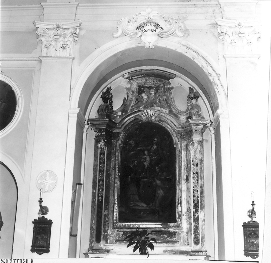 Madonna del Rosario con San Domenico e San Carlo Borromeo (dipinto) - ambito marchigiano (seconda metà sec. XVIII)