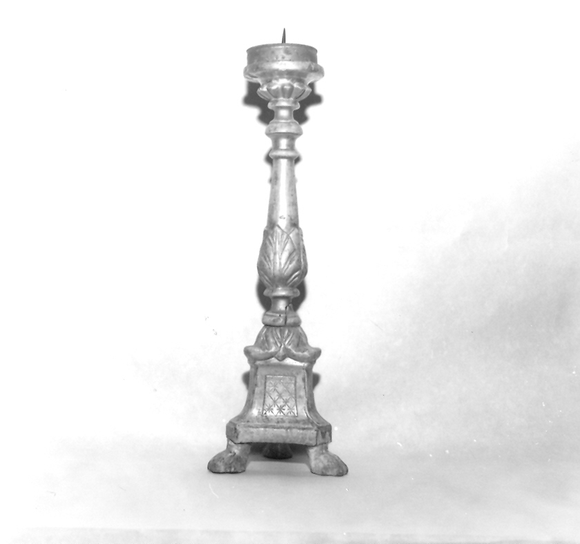 candelabro, serie - bottega marchigiana (seconda metà sec. XIX)