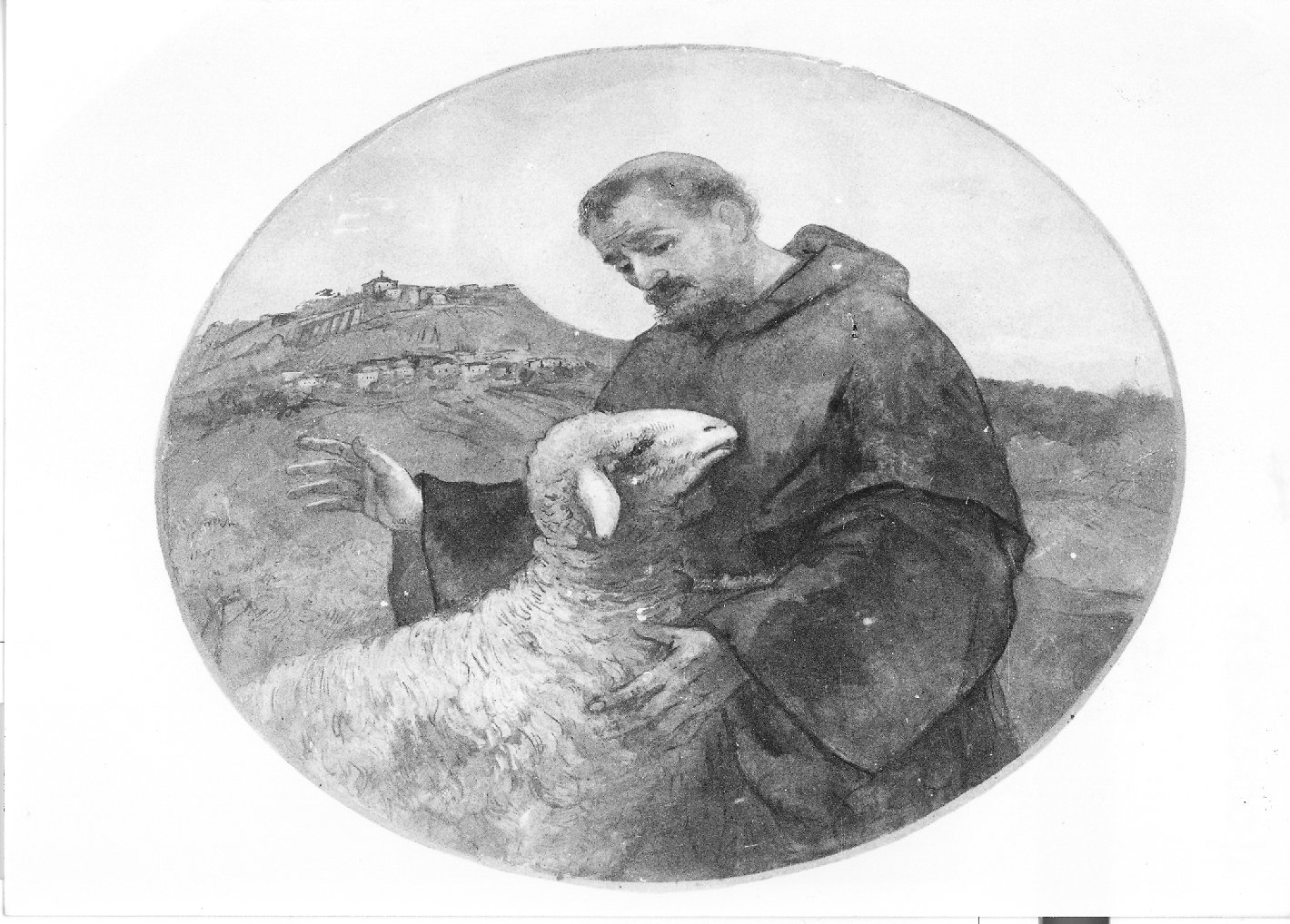 San Francesco d'Assisi (dipinto) di Bocchetti Gaetano (sec. XX)
