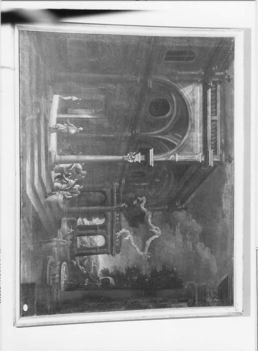 presentazione di Maria Vergine al tempio (dipinto) - ambito bolognese (sec. XVII, sec. XVIII)