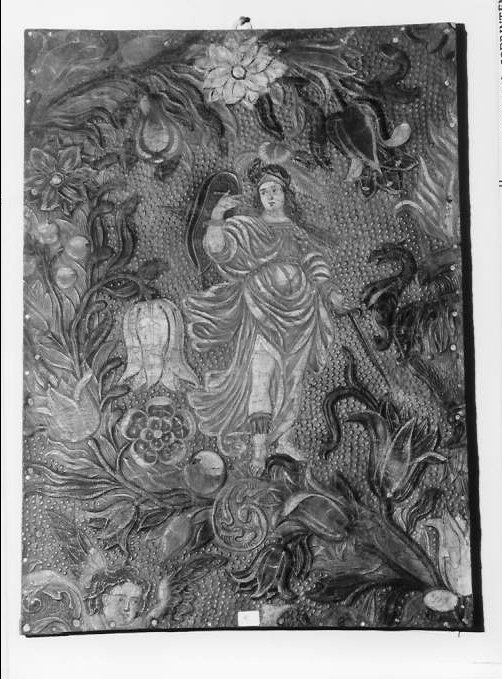 San Michele Arcangelo (pannello, frammento) - bottega italiana (sec. XVII)