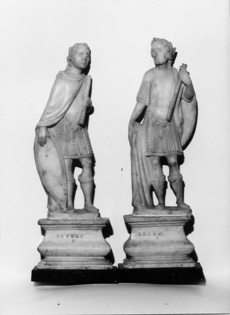 Ottone e Galba (statuetta, coppia) - bottega marchigiana (sec. XIX)