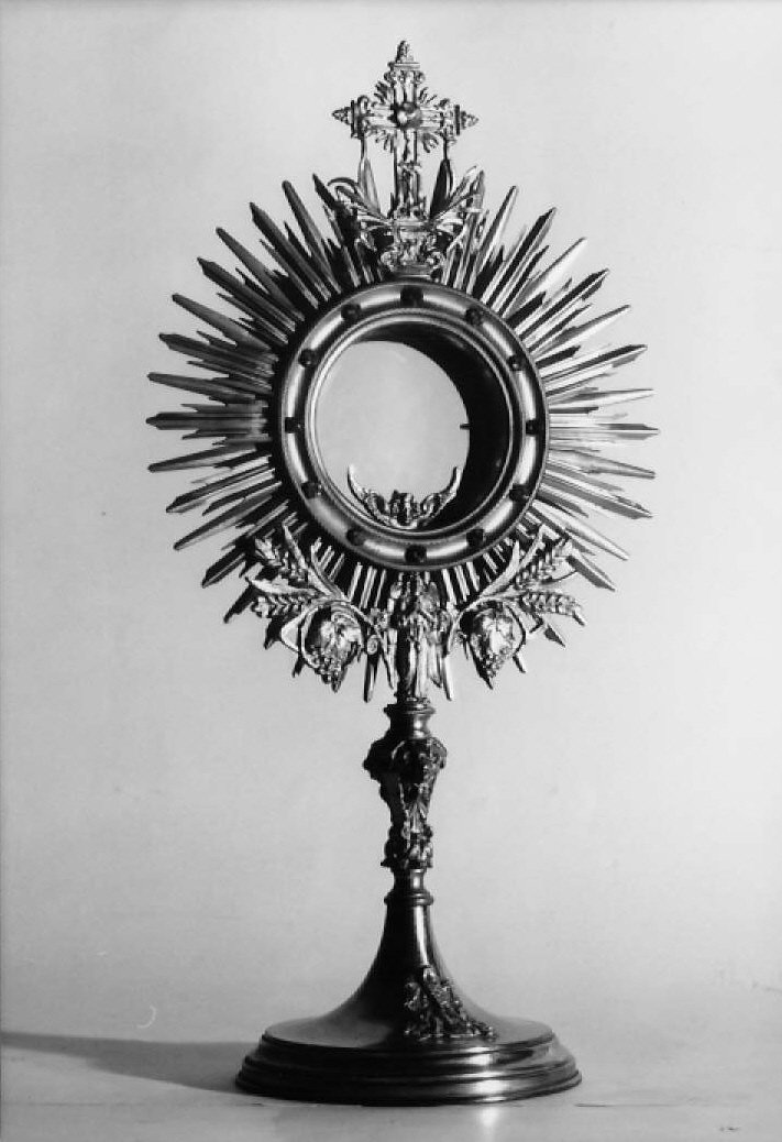 ostensorio - a raggiera - bottega marchigiana (sec. XIX)
