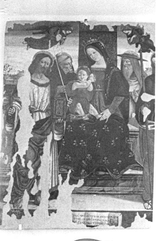 Madonna con Bambino e Santi (dipinto) di Agabiti Pietro Paolo (inizio sec. XVI)