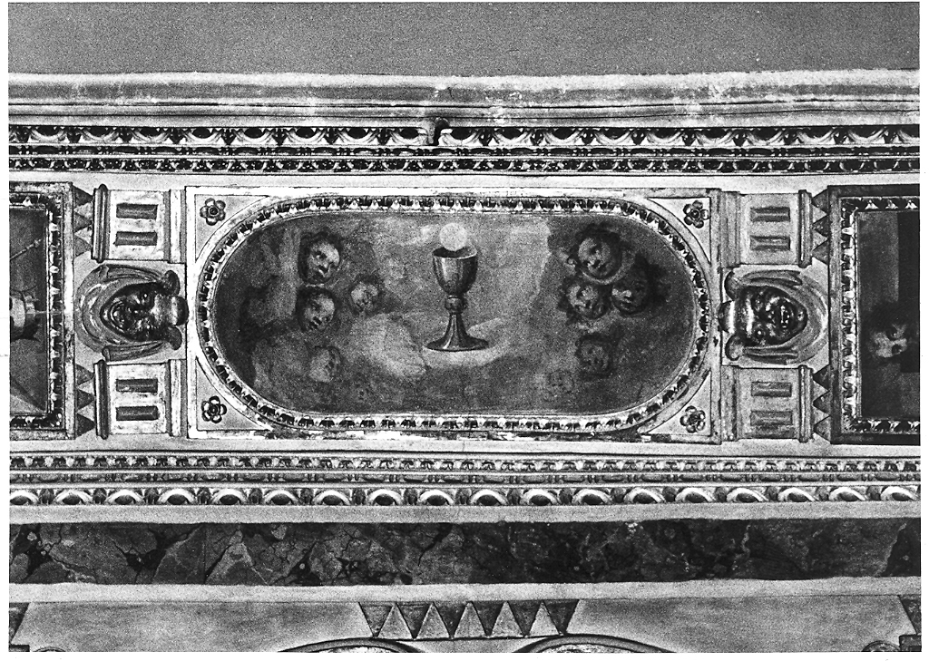 calice eucaristico (dipinto) di Bastiani Giuseppe (primo quarto sec. XVII)