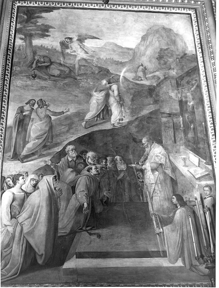 comunione dei fedeli (dipinto) di Bastiani Giuseppe (sec. XVII)