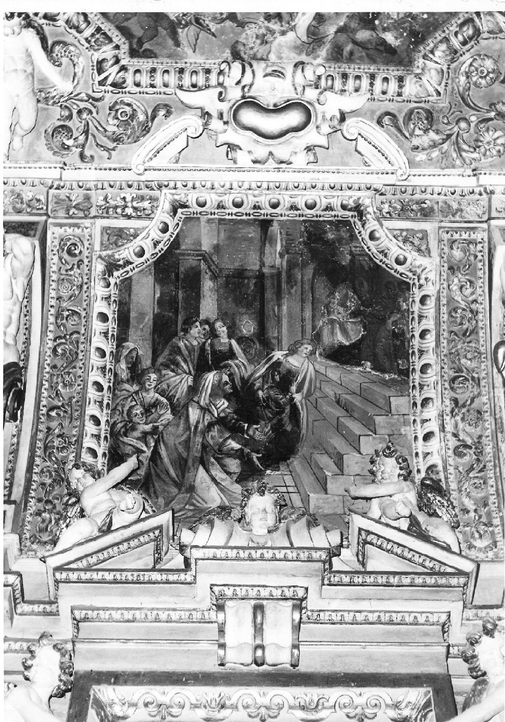 presentazione di Maria Vergine al tempio (dipinto) - ambito marchigiano (prima metà sec. XVII)