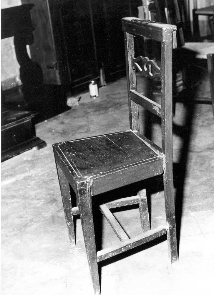 sedia - bottega marchigiana (inizio sec. XIX)