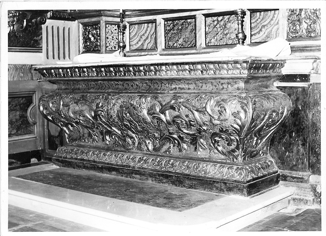 mensa d'altare - bottega marchigiana (sec. XVII)