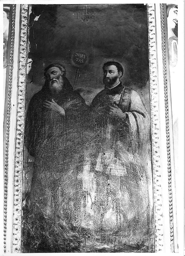San Francesco di Paola e Ugo Silvestrino (dipinto) - ambito marchigiano (sec. XVII)