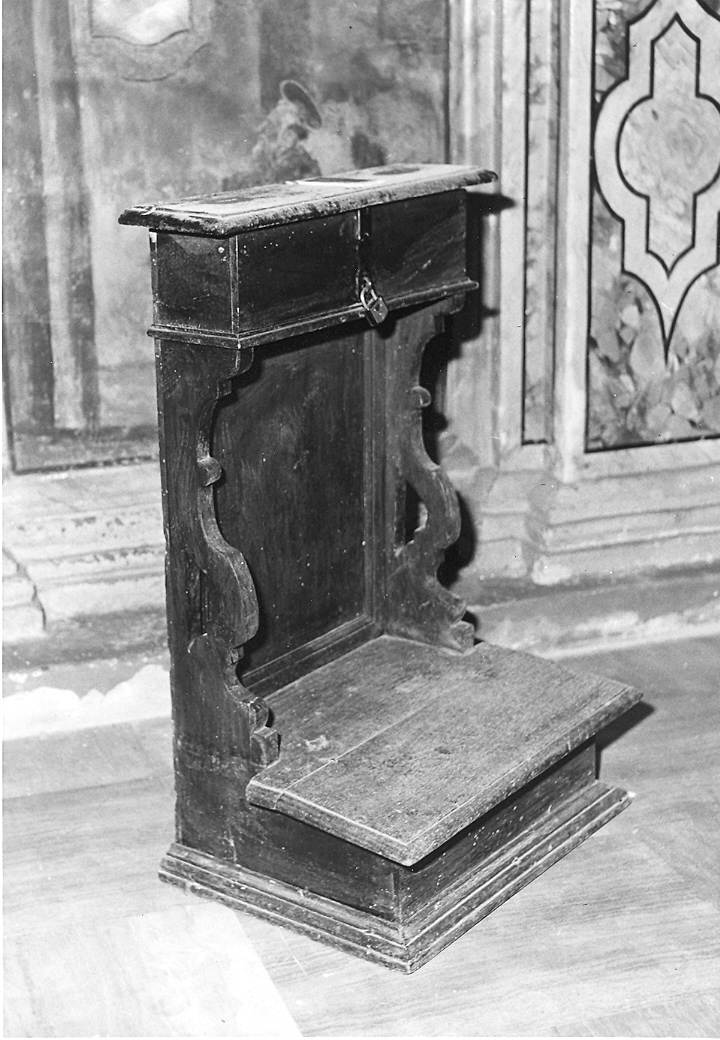 inginocchiatoio - bottega marchigiana (sec. XVII)