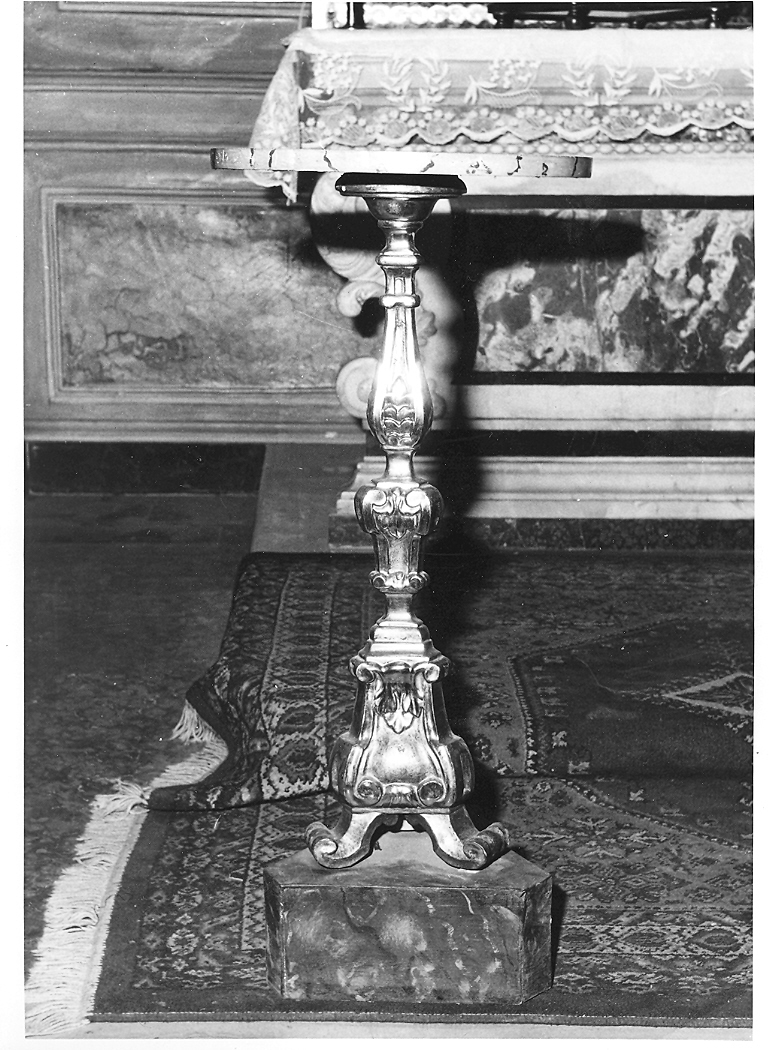 candelabro - bottega marchigiana (sec. XVIII)