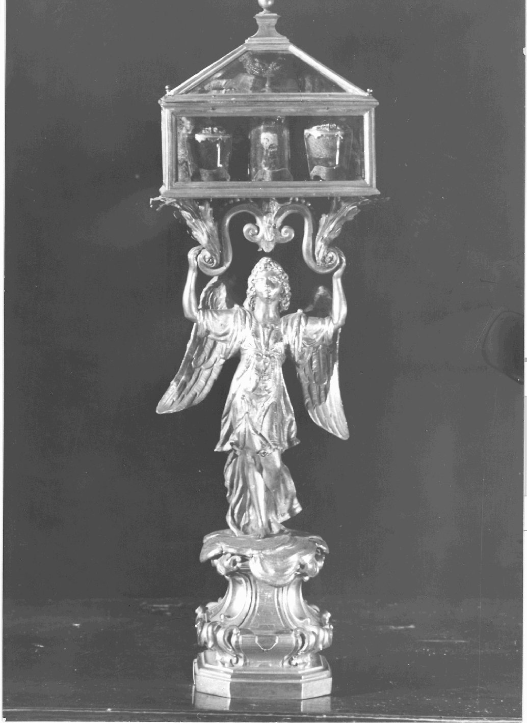 reliquiario, serie - bottega romana (secc. XVI/ XVII)