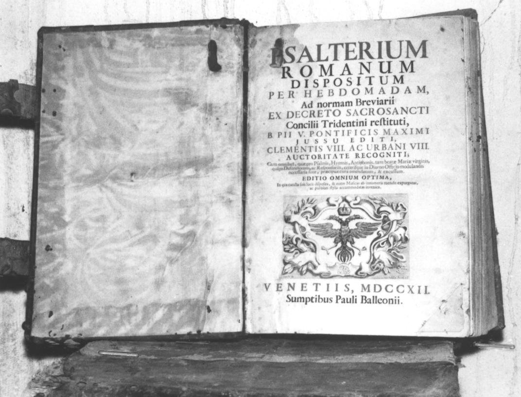 coperta di libro liturgico - manifattura veneziana (sec. XVIII)