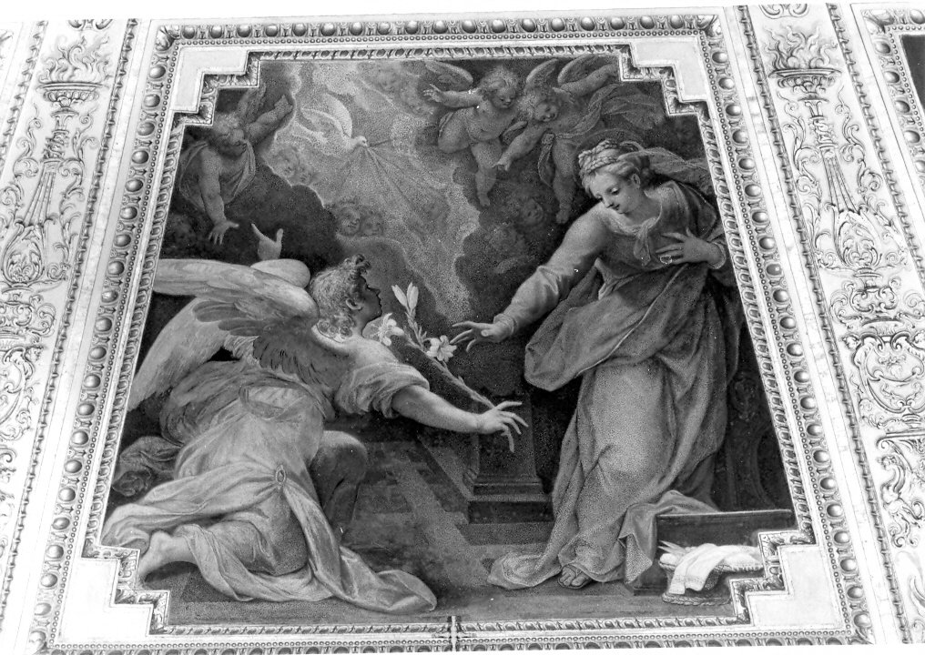 Annunciazione (dipinto) di Roncalli Cristoforo detto Pomarancio (sec. XVII)