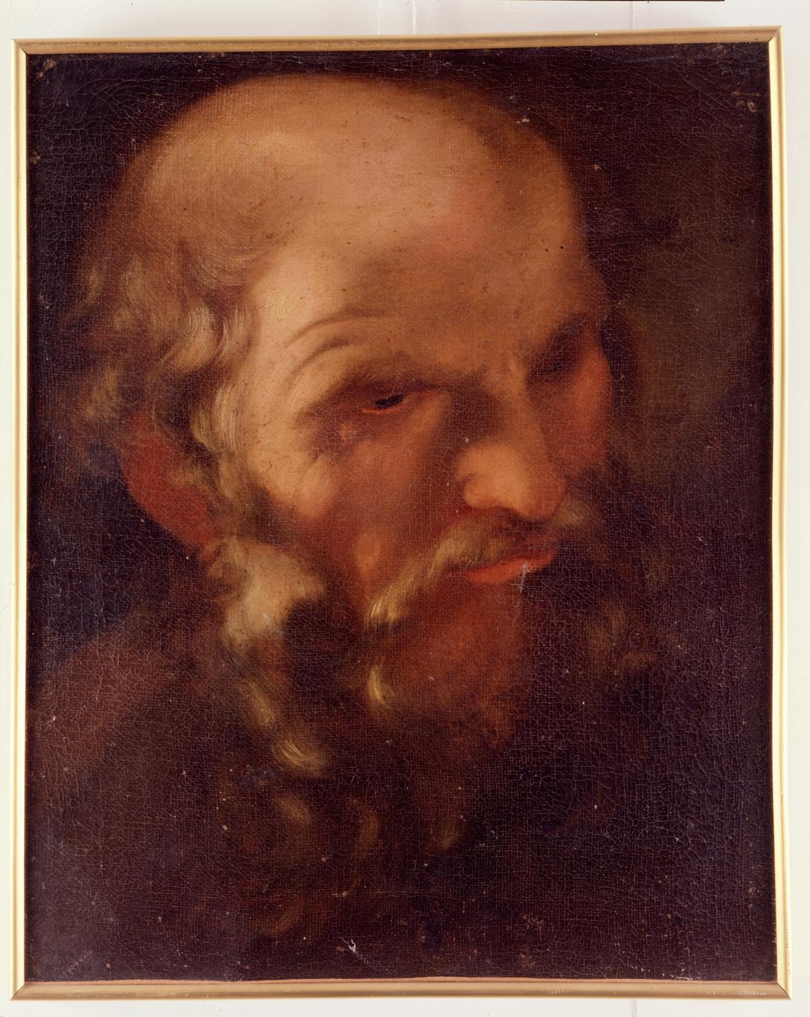 testa di apostolo (dipinto) - ambito romano (seconda metà sec. XVII)